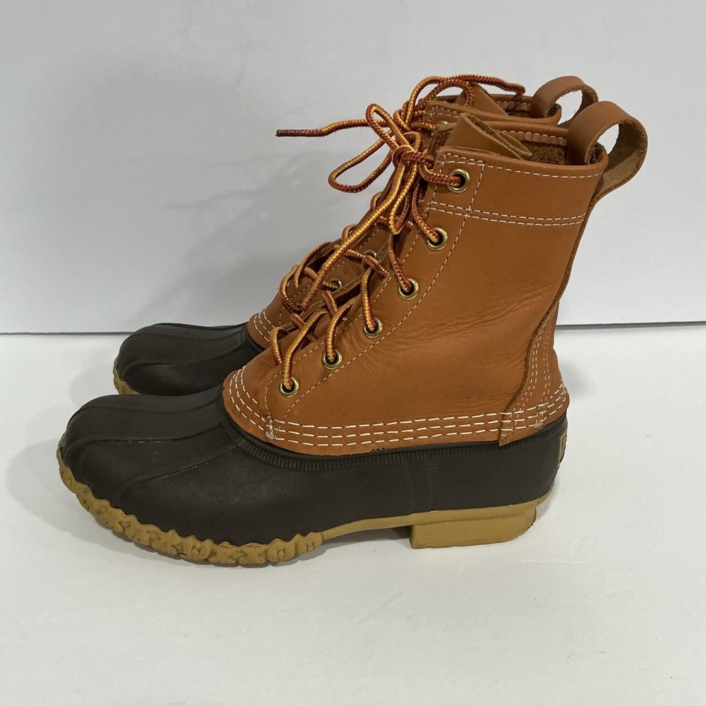 L.L. Bean Duck Bean Boots Women's Size 6 M, Lace Up Waterproof Boot, Made In USA - Picture 4 of 11